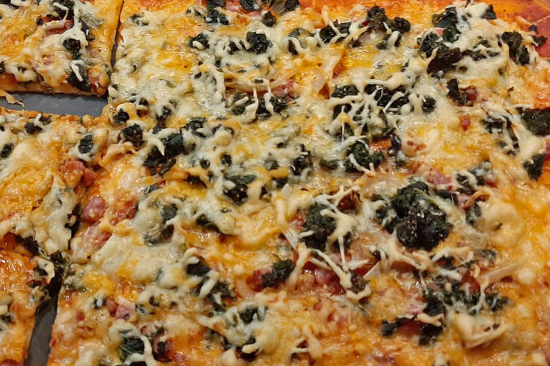 Grünkohlpizza