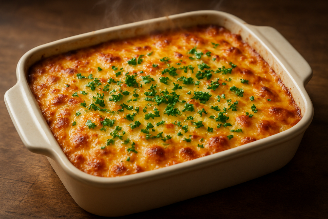 Staudensellerie-Porree-Gratin
