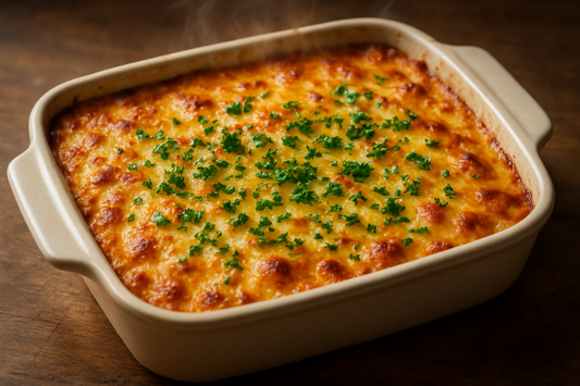 Staudensellerie-Porree-Gratin