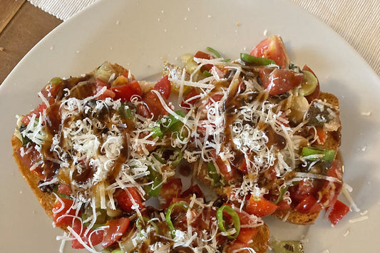 Ciabatta mit Tomatensalat