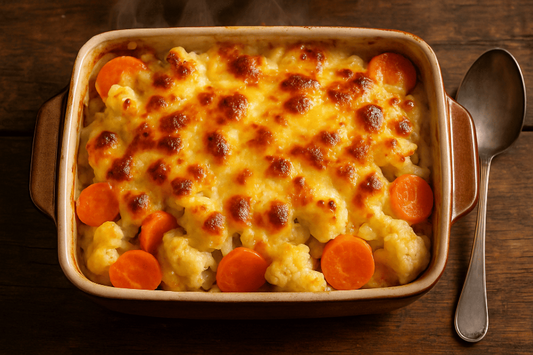 Karotten-Blumenkohl-Auflauf